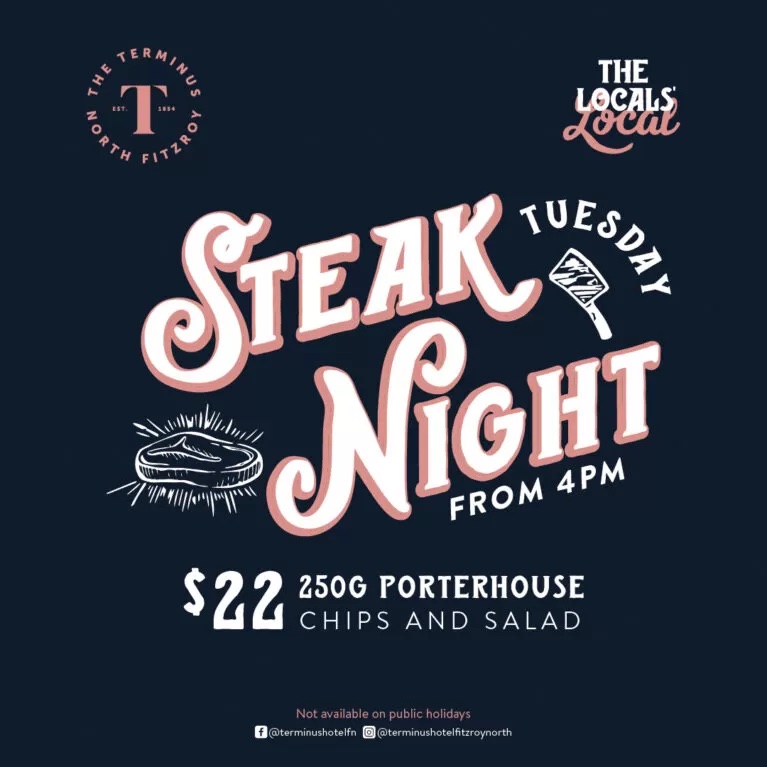 Steak Night Melbourne - The Terminus Hotel - North Fitzroy