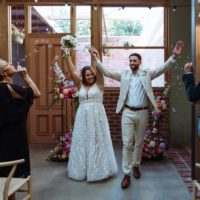 Terminus wedding in the beer garden